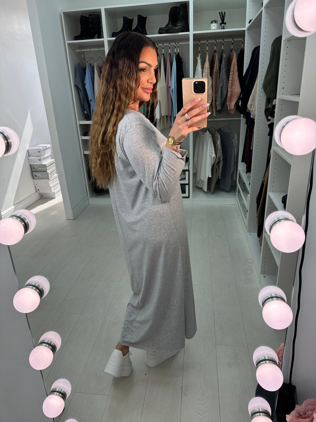 Janine Plain long Sleeve Dress
