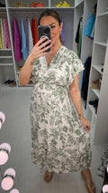 Phillis Floral Print Wrap Effect Maxi Dress