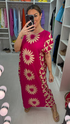 Tova Abstract Print Loose Fit Maxi Dress