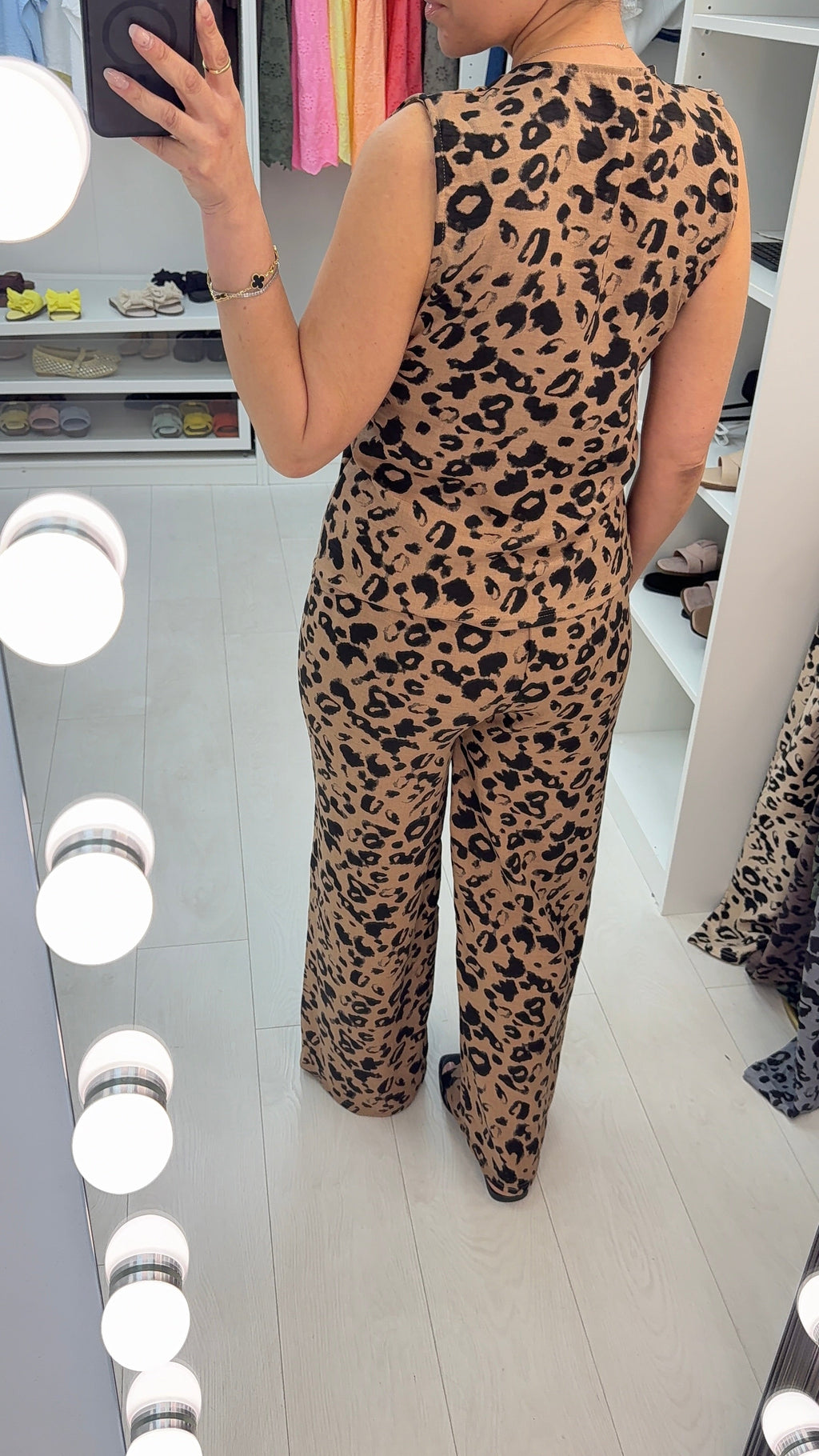 Oslo Leopard Print Sleeveless Co-Ord Set