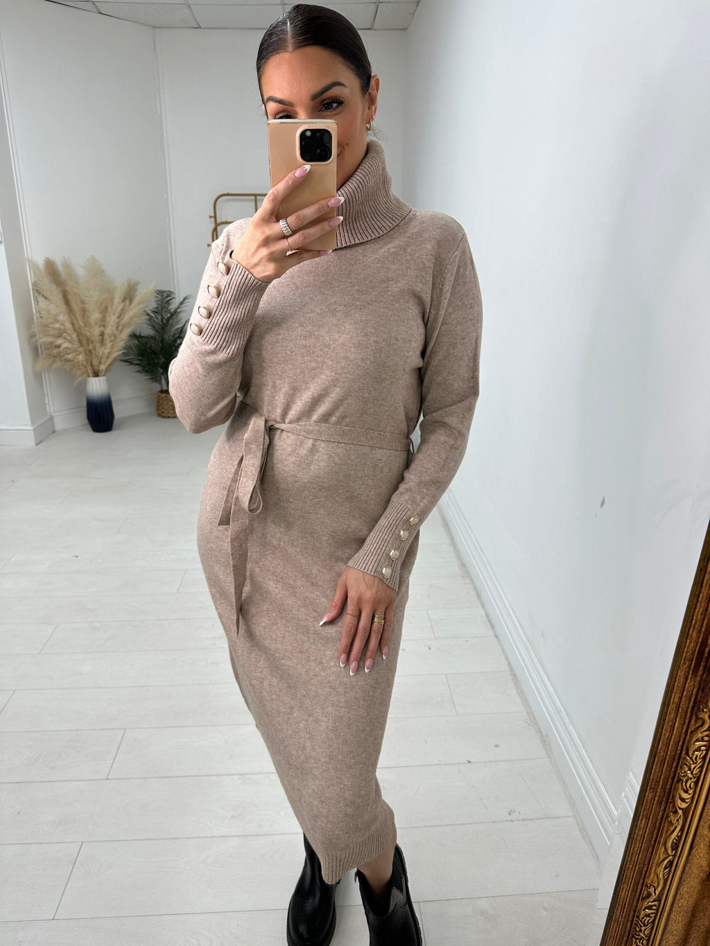 Chevelle Roll Neck Jumper Dress