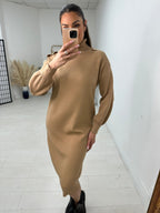 Abia Bee Detail Roll Neck Jumper Dress