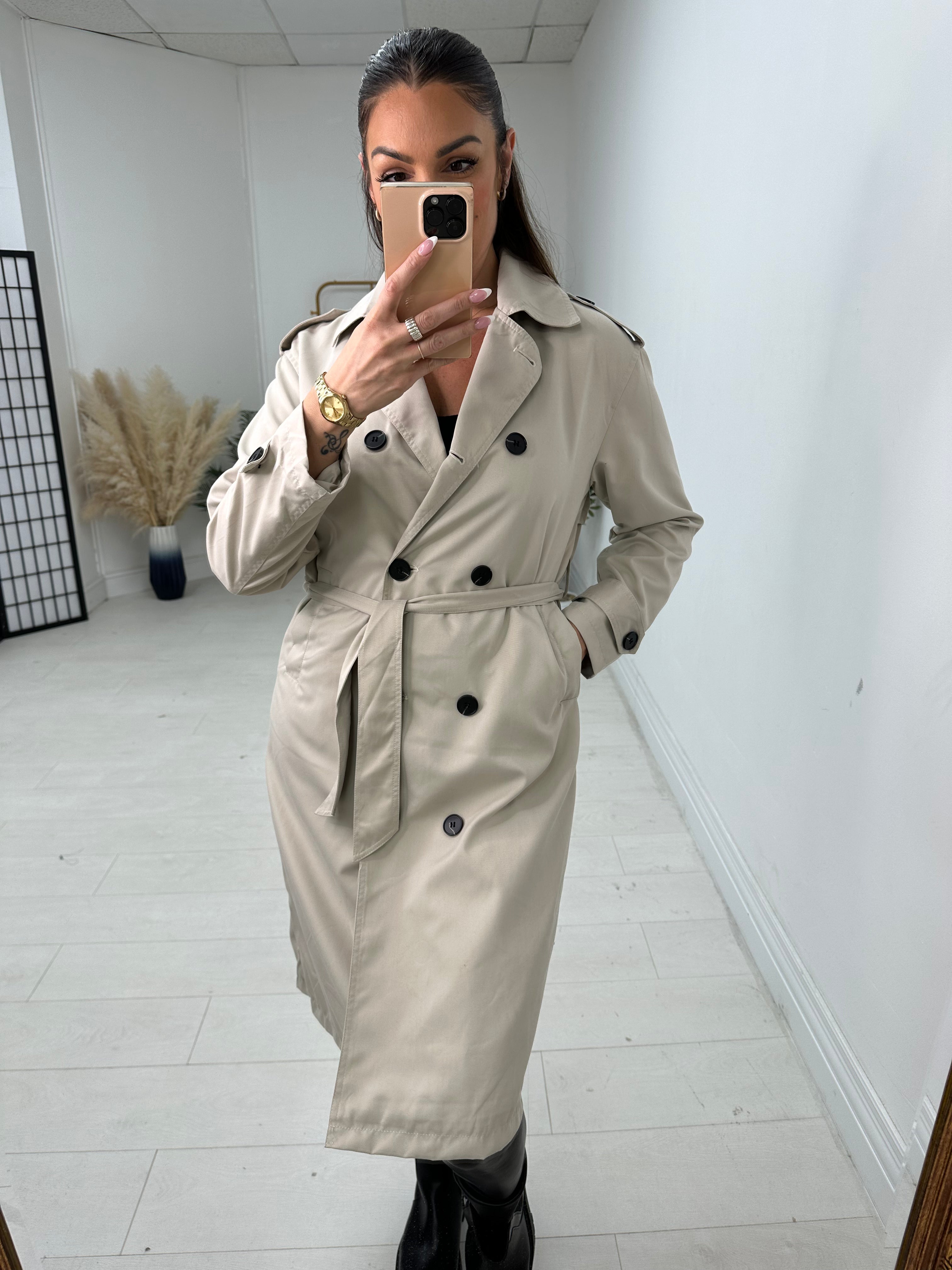 Jackie Plain Trench Coat