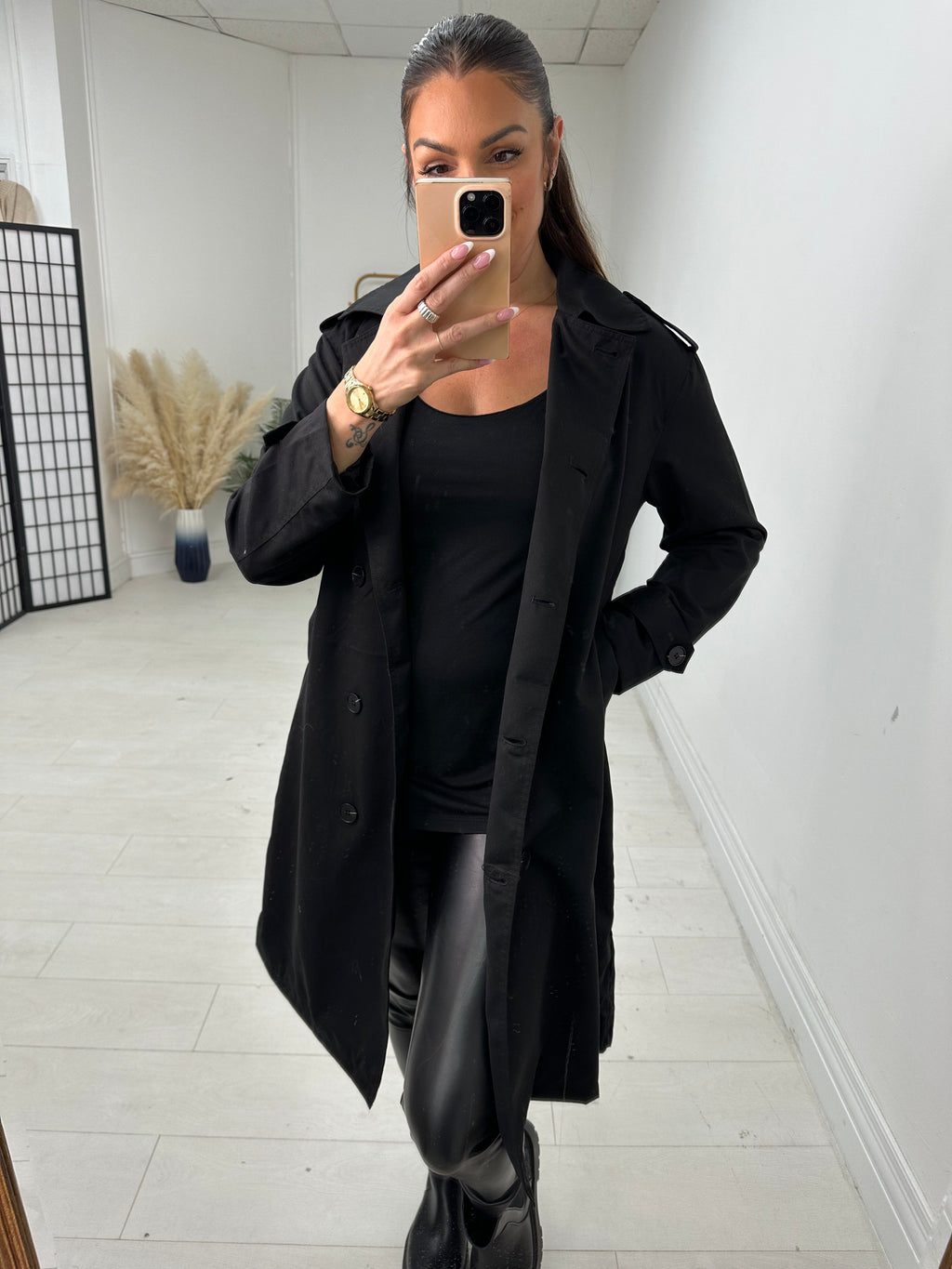 Jackie Plain Trench Coat