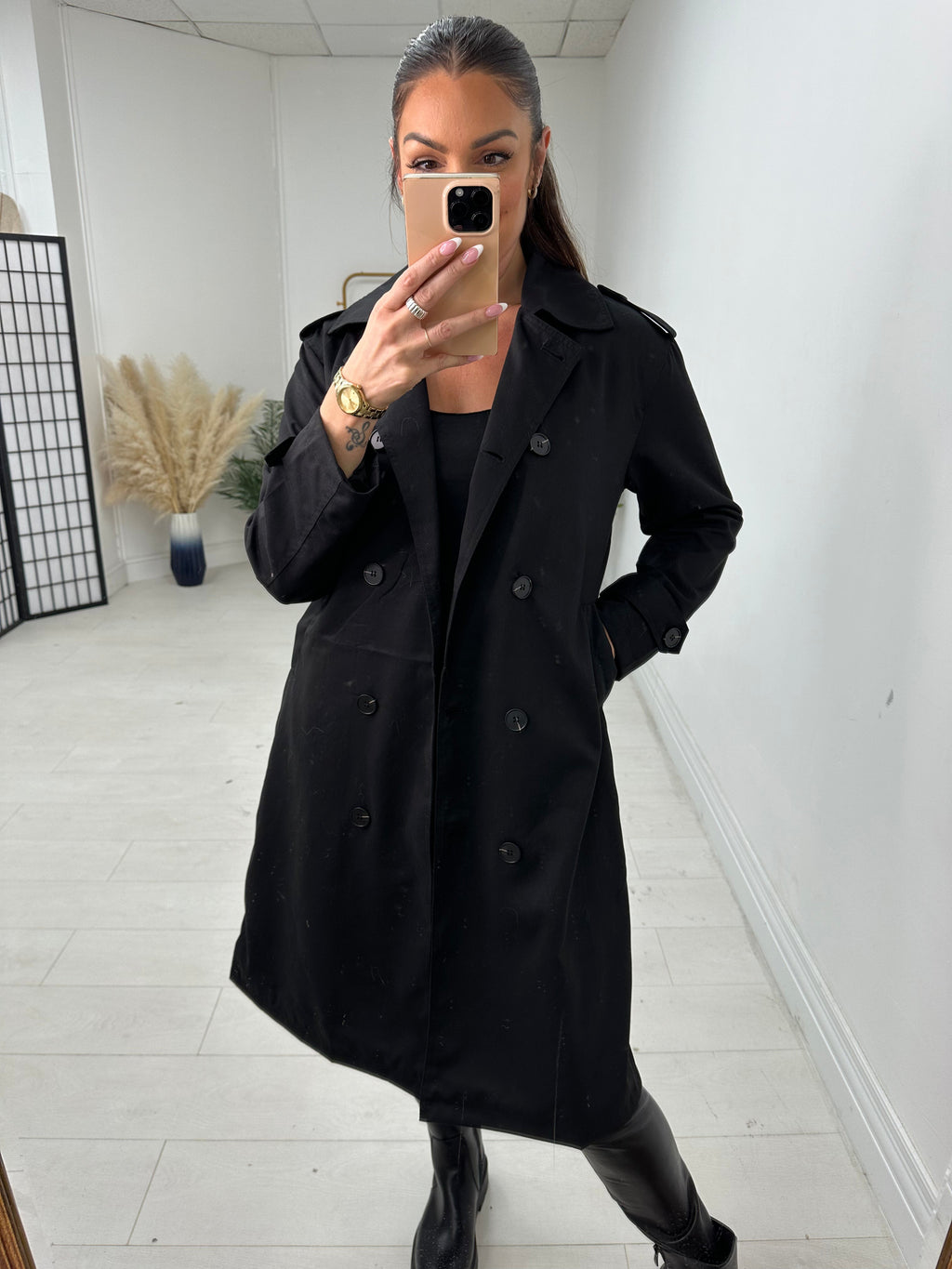 Jackie Plain Trench Coat