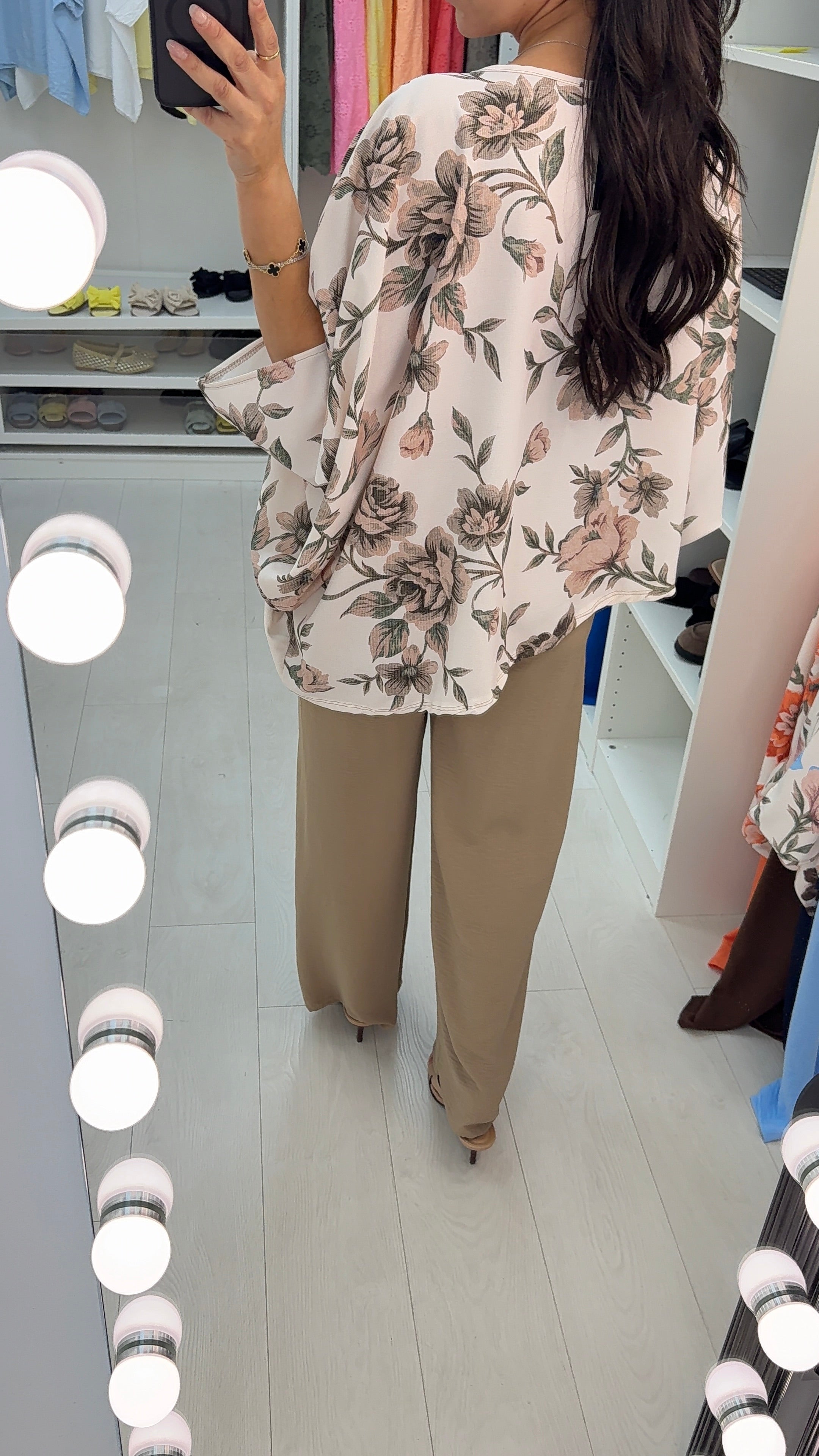 Dolly Floral Print Asymmetric Co-Ord Set
