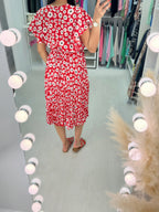 Tatiana Daisy Print Pleated Midi Dress