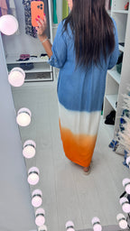 Margot Denim Ombre Maxi Dress