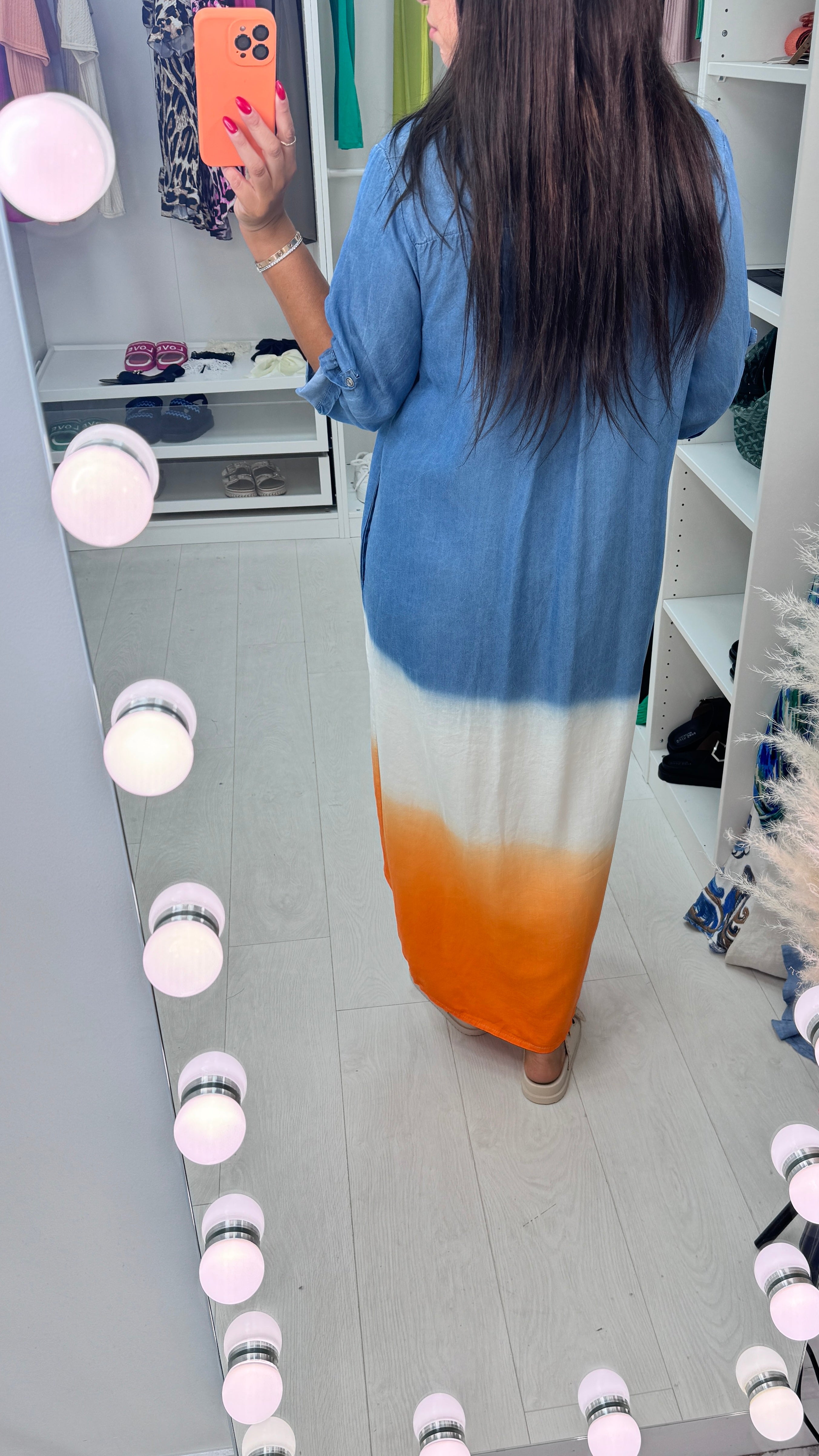 Margot Denim Ombre Maxi Dress