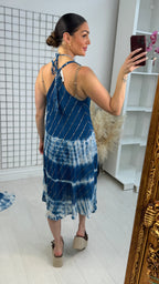 Poise Tie Dye Strappy V Neck Dress