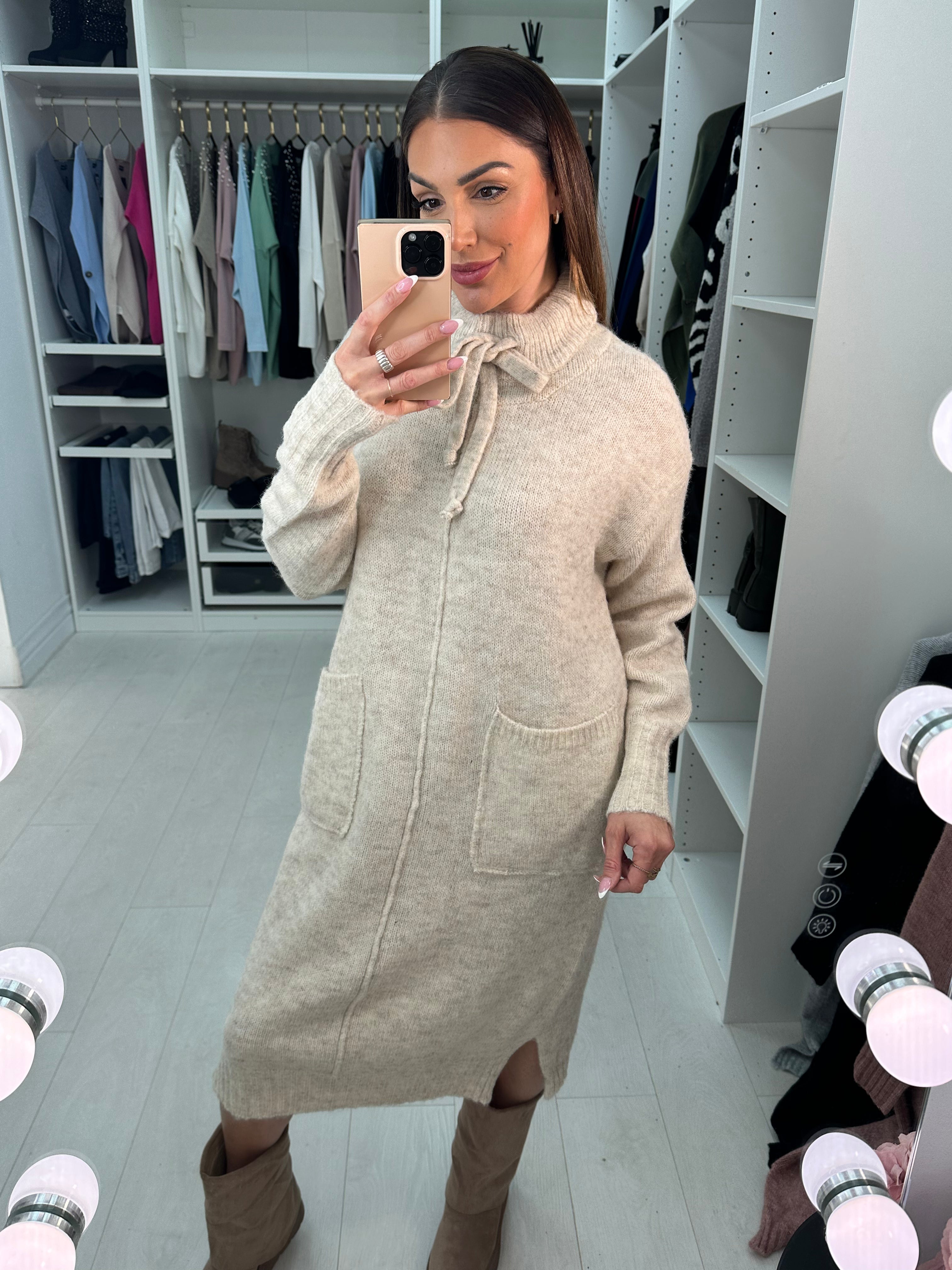Denise High Neck Maxi Jumper Dress