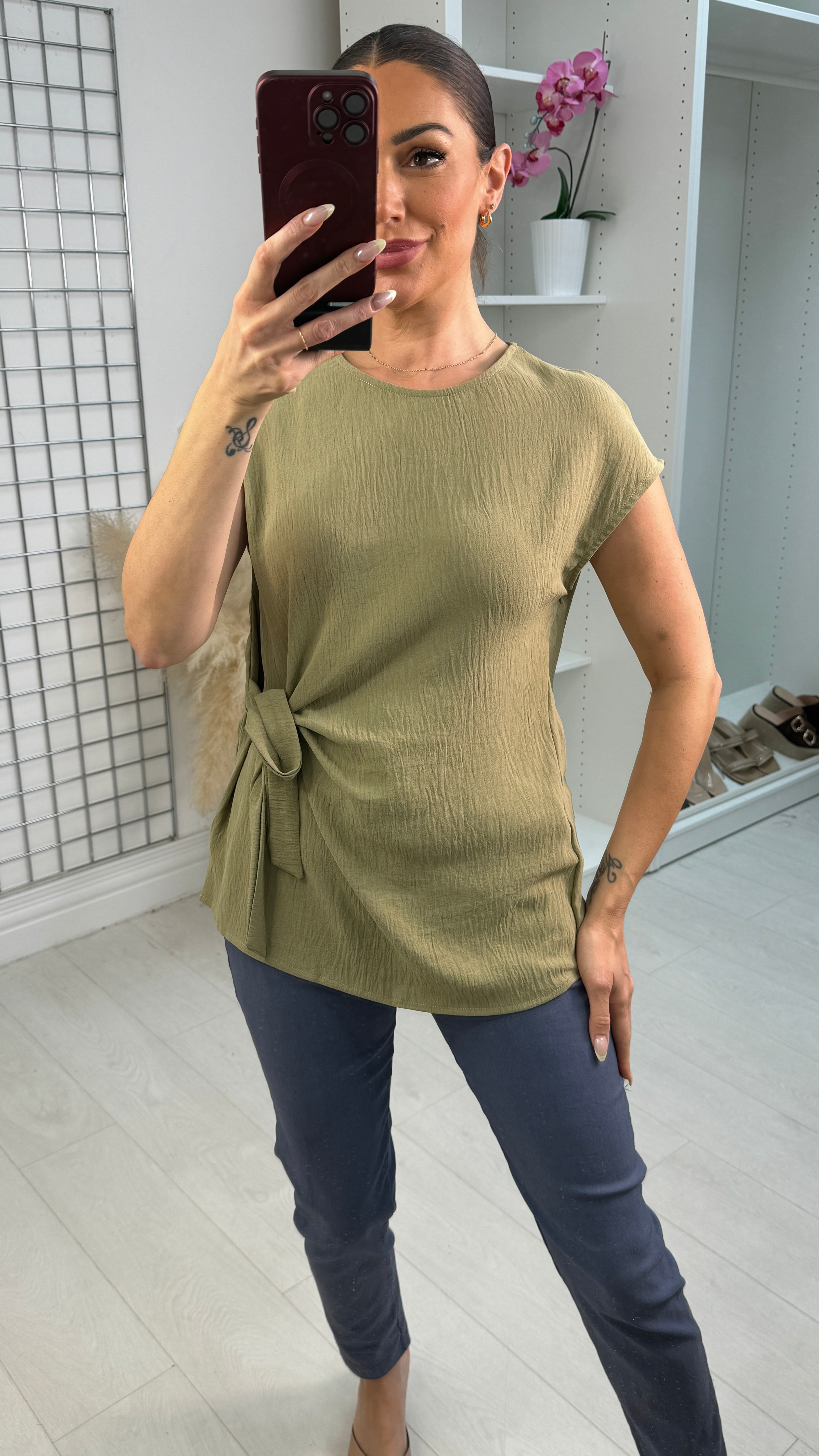 Farrah Side Tie Top