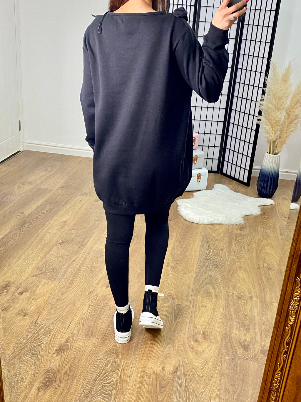 Atlanta Frill Front Longline Sweatshirt
