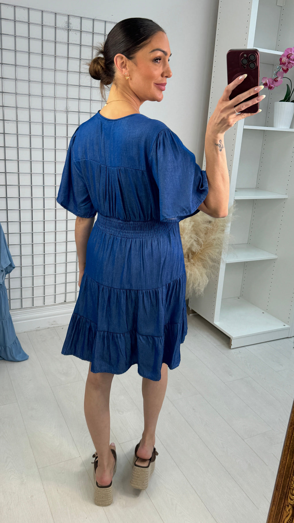 Adalin Tiered Smock Mini Dress