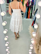 Lennox Pearl Detail Embroidery Dress