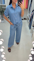 Benita Tie Front Denim Co-Ord Set