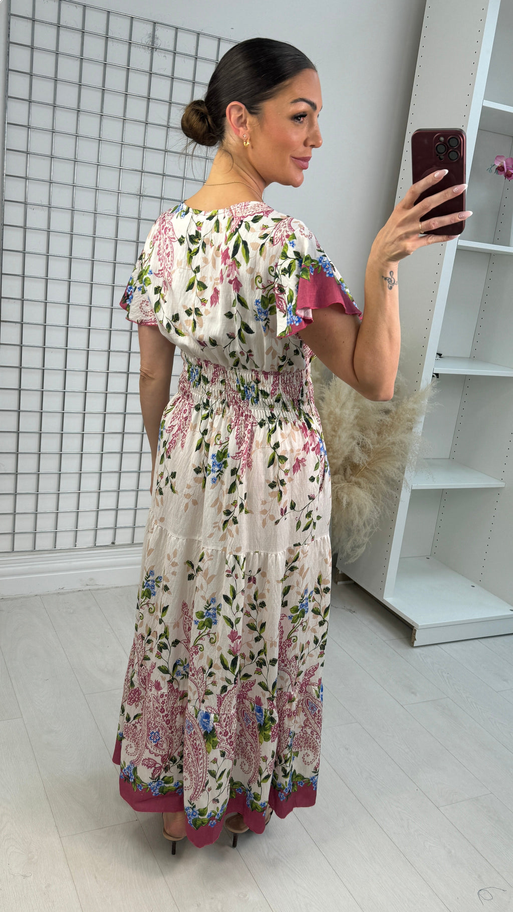 Azura Floral Button-Front Maxi Dress