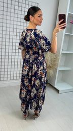 Dora Floral Shirred Maxi Dress