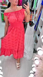 Melaney Broderie Anglaise Frill Hem Midi Dress