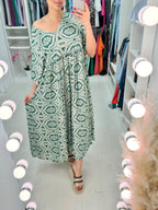 Kate Mosaic Pattern Smock Dress