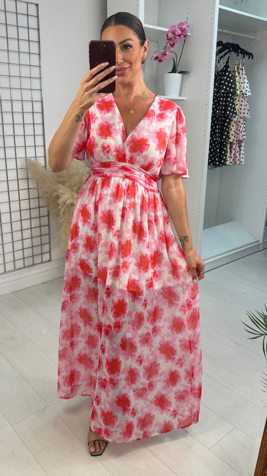 Grazyna Floral Print Loose Fit Maxi Dress
