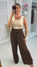 Atlas Pleated Wide Leg Trousers