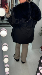 Atlanta Faux Fur Lined Zip Hood Coat