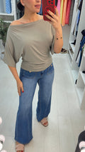 Poppy Plain Loose Fit Short Sleeve Top