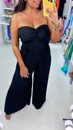Agostina Pleated Jumpsuit With Padded Bust