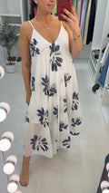 Gavin Floral Stitch Detail Maxi Dress