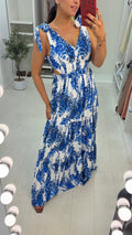 Ruben Floral Cut-Out Side Maxi Dress