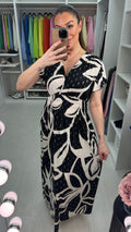 Porsche Abstract Print Magic Maxi Dress