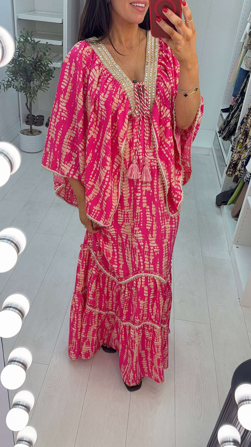 Evora Embellished Boho Maxi Dress