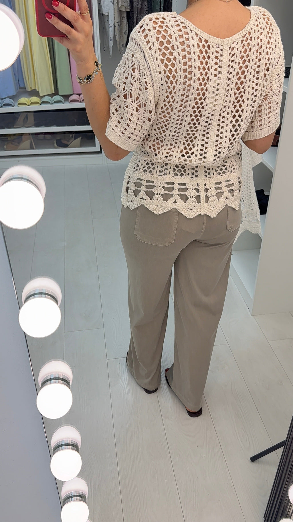 Sylvie Embellished Crochet Top
