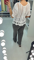 Sylvie Embellished Crochet Top