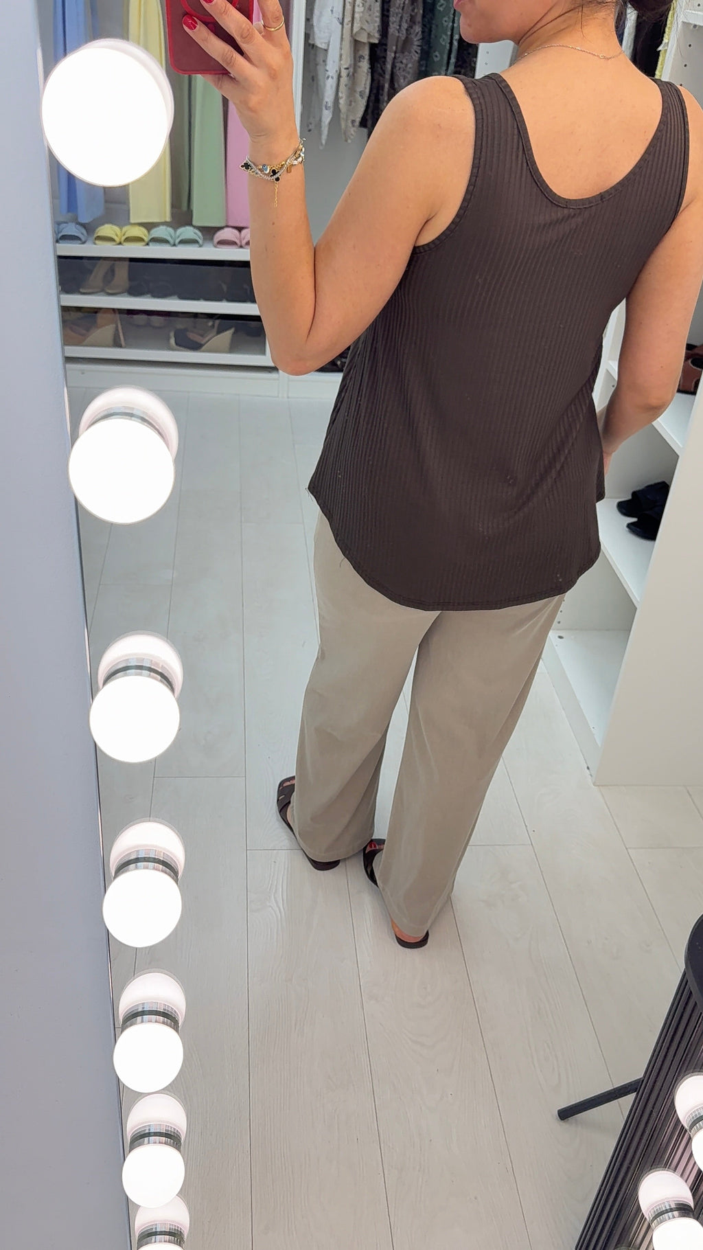 Faya Plain Ribbed Loose Fit Top