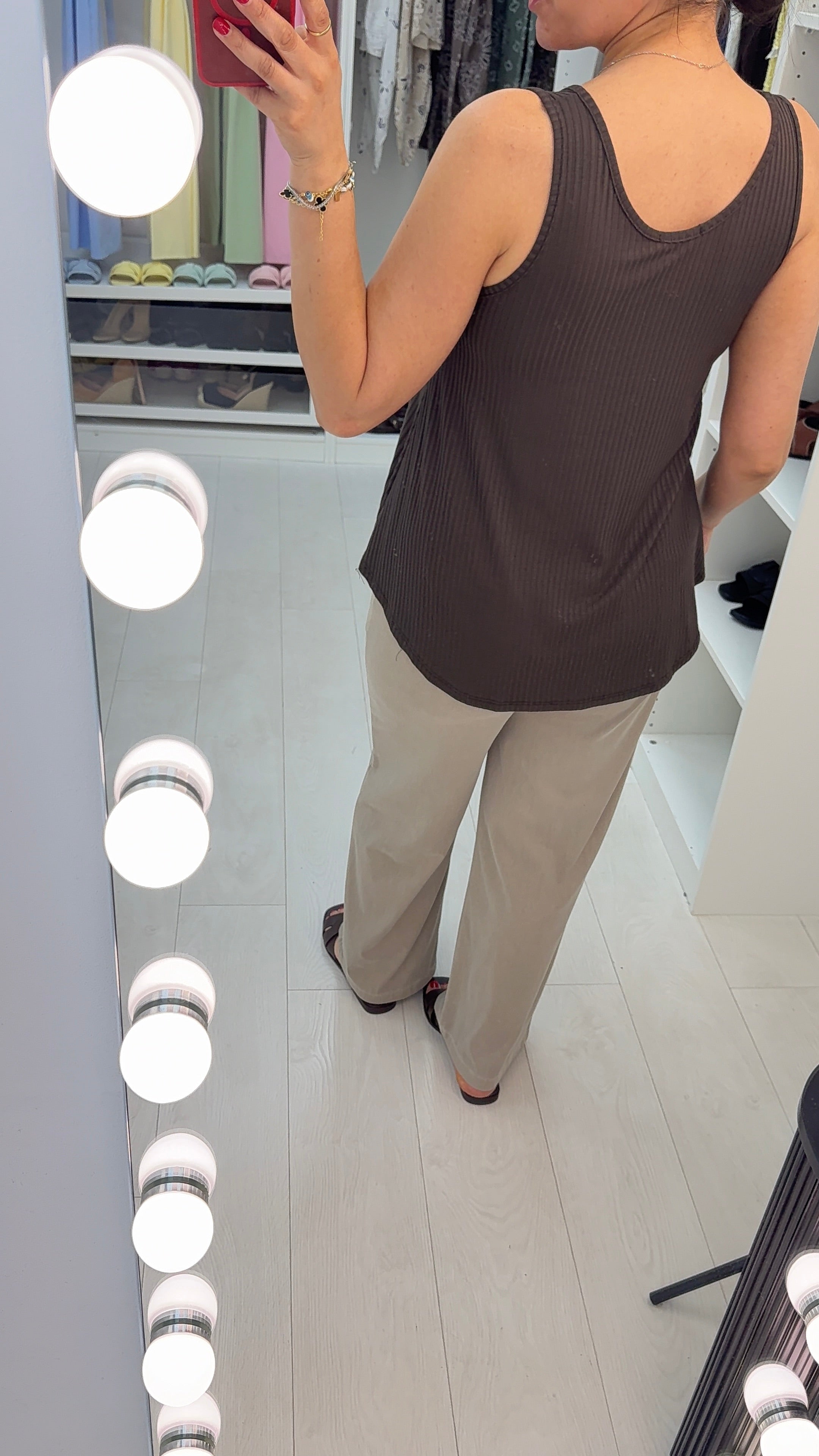 Faya Plain Ribbed Loose Fit Top