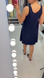 Angelina Plain Loose Fit Ribbed Midi Dress