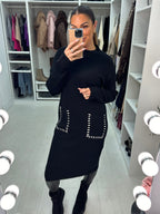 Lucy Pocket Detailed Knit Jumper Dress