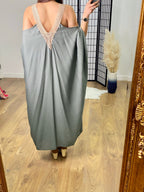 Knowles Cold Shoulder Batwing Kaftan Dress