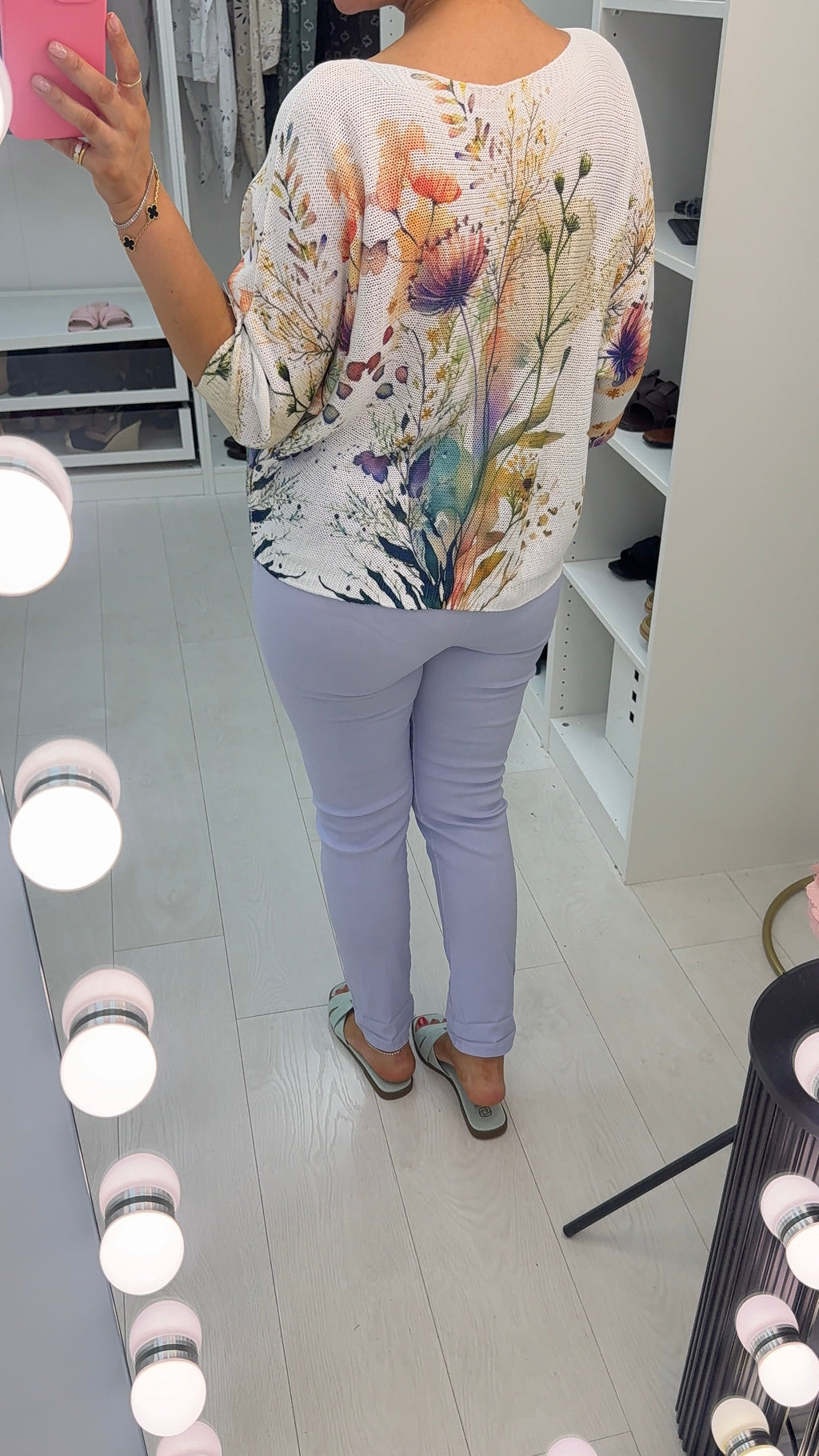 Karis Floral Print Batwing Top