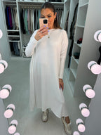 Alina Plain Maxi Knit Dress