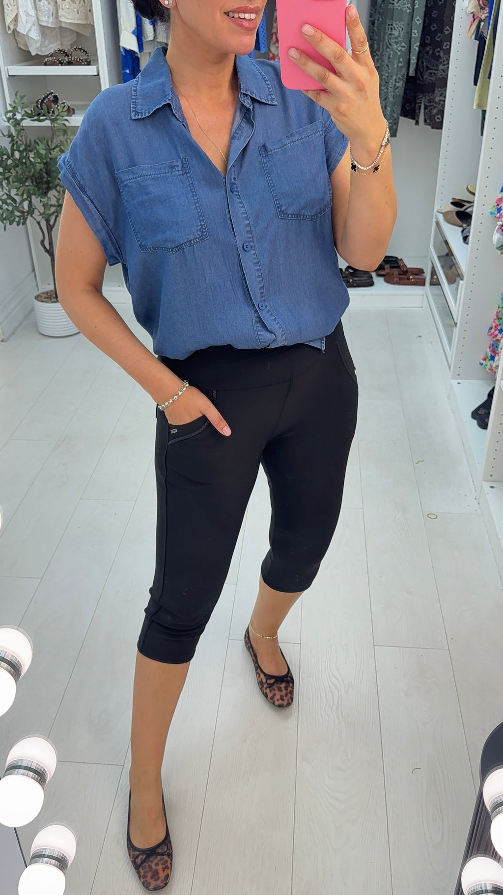 Denver High Waist Stretch Capri Pants