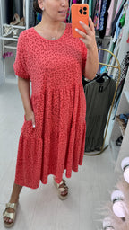 Neptune Leopard Print Smock Dress