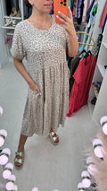 Neptune Leopard Print Smock Dress