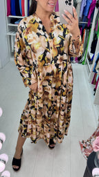 Joanne Vibrant Floral Smock Dress