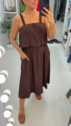 Janiyah Plain Loose Fit Strappy Dress
