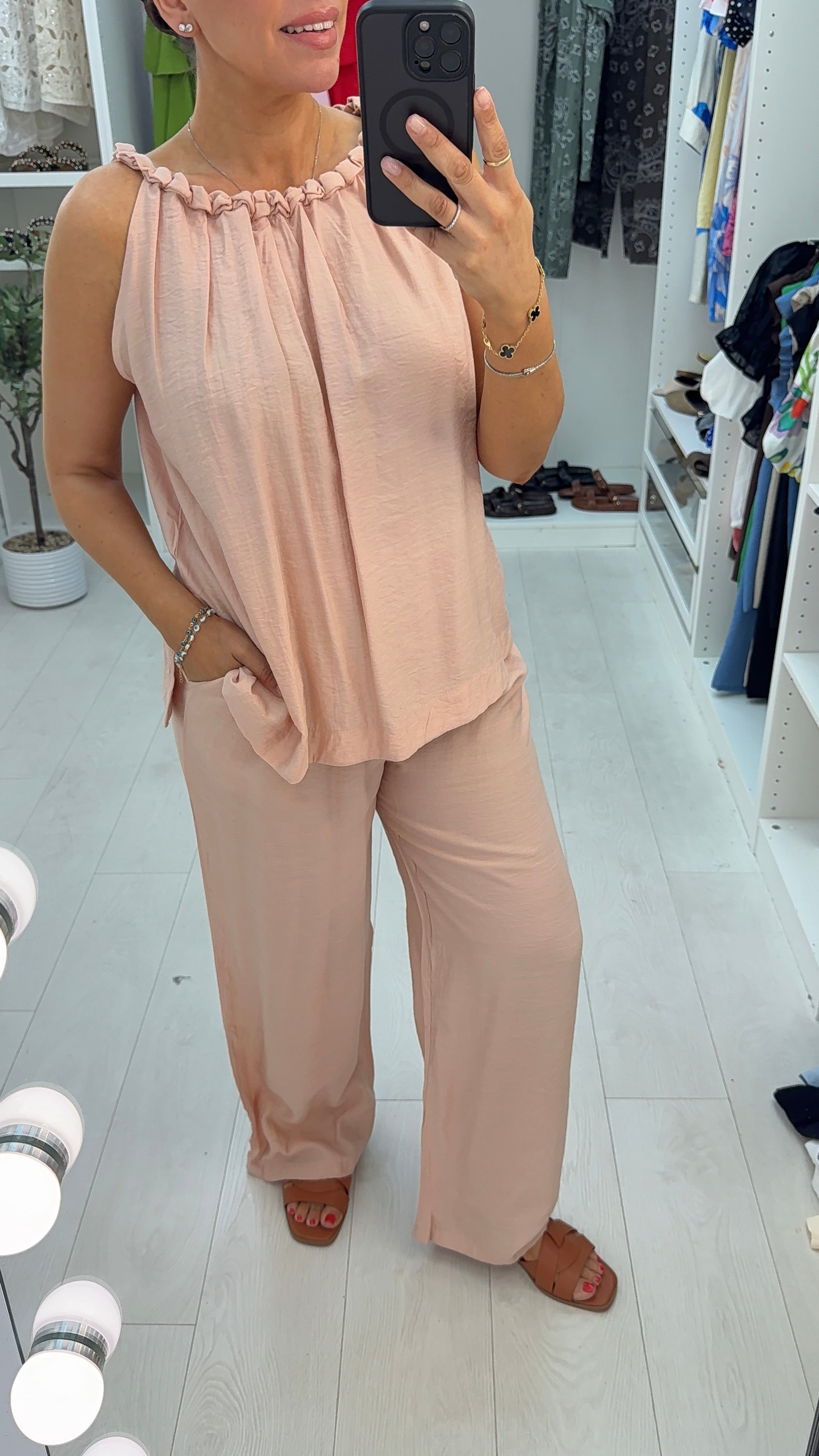 Candece Plain Loose Fit Co-Ord Set