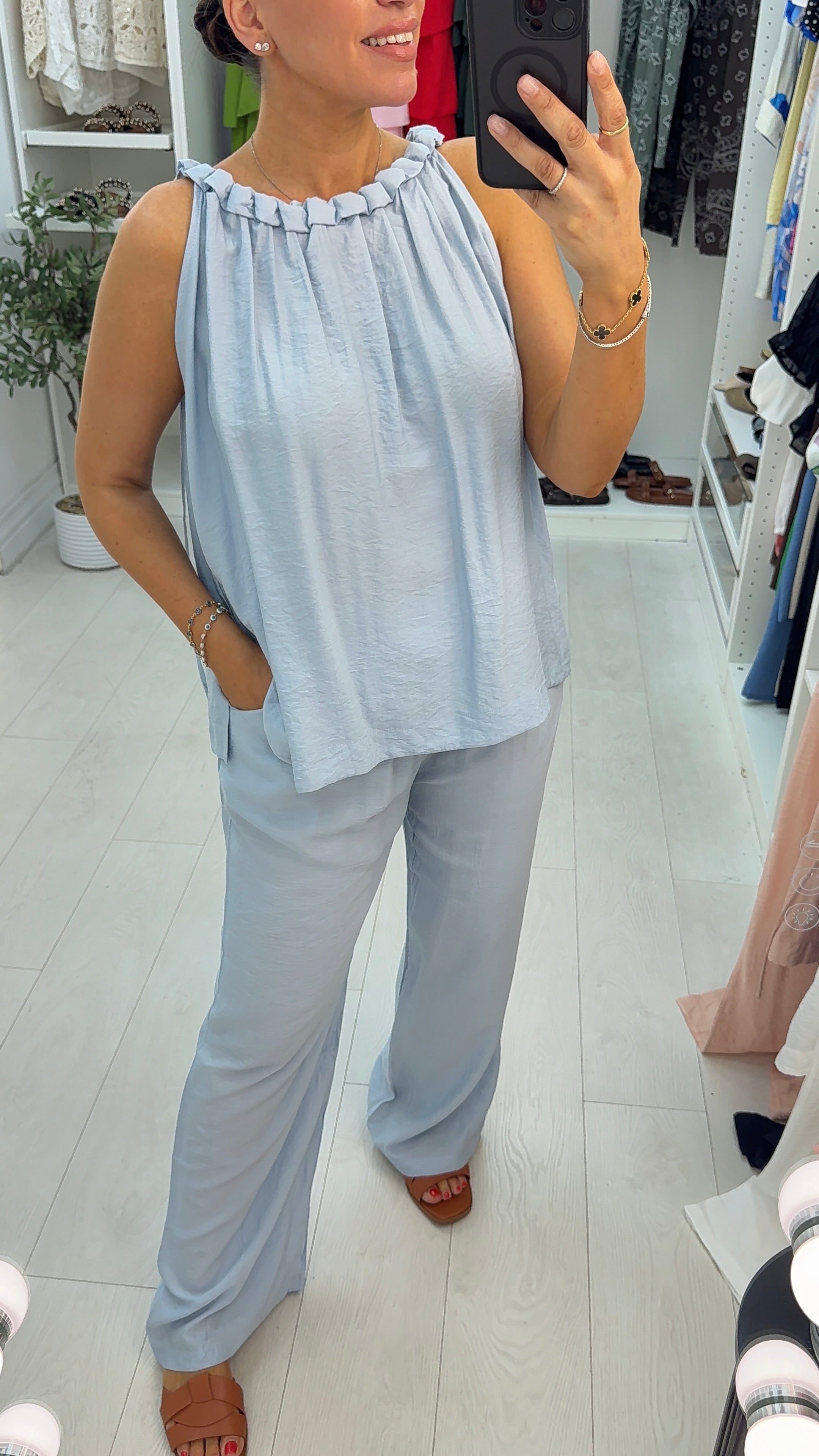 Candece Plain Loose Fit Co-Ord Set