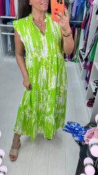 Twinkle Abstract Smock Maxi Dress